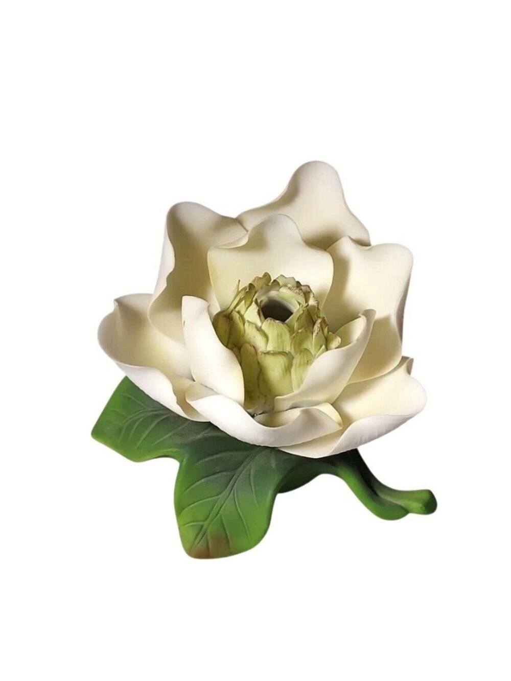 Magnolia Night Light Porcelain Ceramic Flower Leaf Base Bedroom  Mother's Day 98